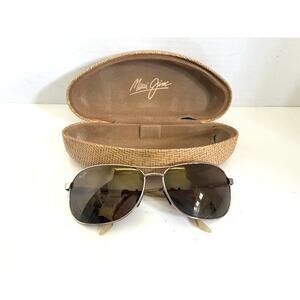 Maui Jim MJ 117-16 Akoni Sunglasses Gold, Polarized, Bronze Lenses, Vintage
